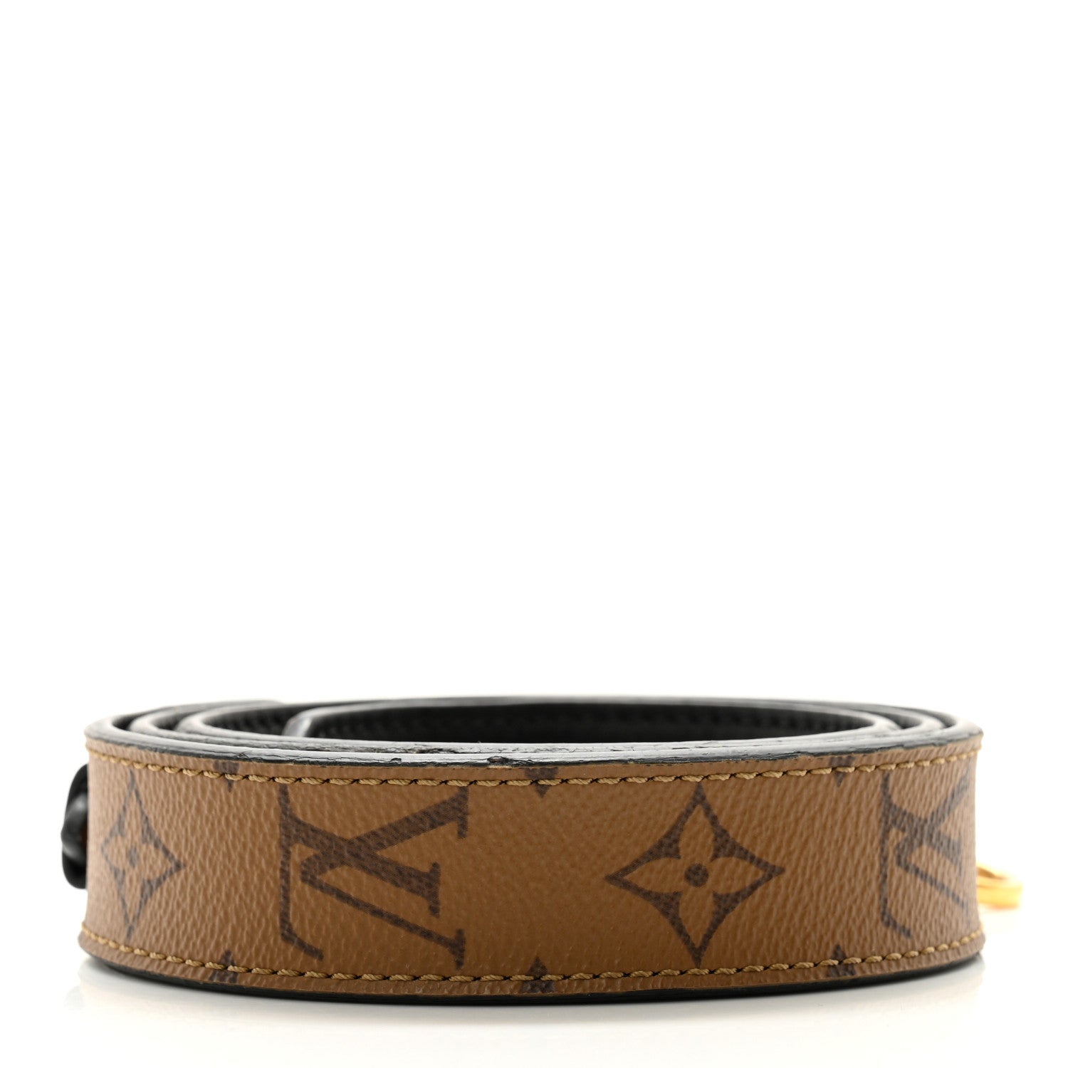 Louis Vuitton Reverse Monogram Bandouliere Shoulder Strap XL Black 2 of 7