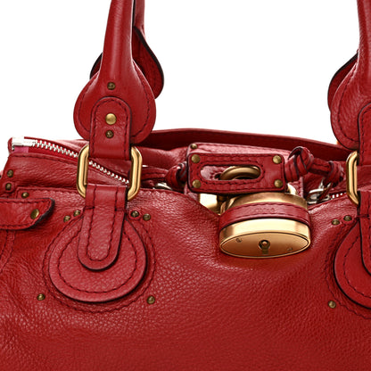 Chloe Calfskin Medium Paddington Satchel Red 6 of 11