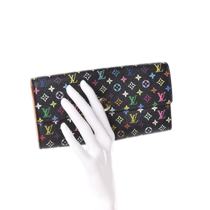 Louis Vuitton Monogram Multicolor Sarah Wallet Black Grenade 2 of 18