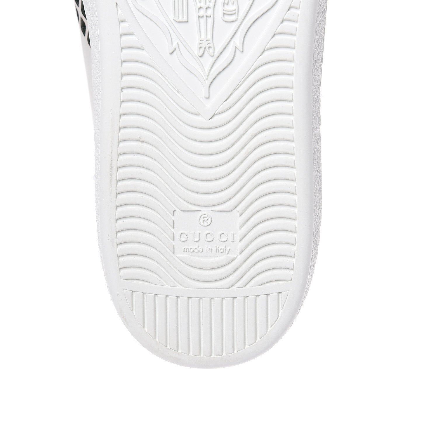 Gucci Calfskin Mens Ace Sneakers 10.5 White Green 8 of 11