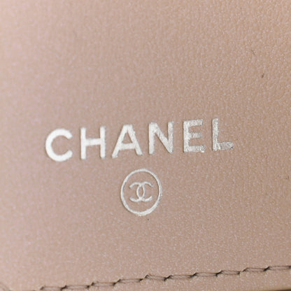 Chanel Iridescent Calfskin Quilted Classic 4 Key Holder Wallet Pink 6 of 8