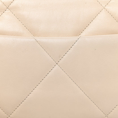 Chanel Goatskin Quilted Medium 19 Flap Beige 11 of 12