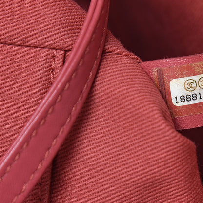 Chanel Canvas Large Deauville Tote Pink 7 of 10