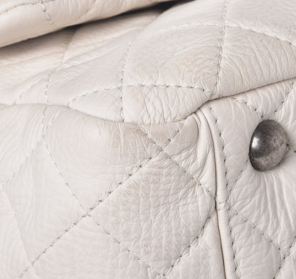 Chanel Calfskin Quilted XXL Travel Flap Bag White 10 of 12