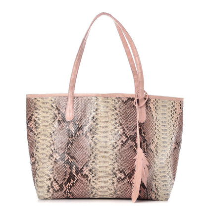 Nancy Gonzalez Python Crocodile Medium Erica Shopper Tote Pink 1 of 7