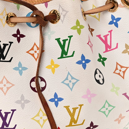 Louis Vuitton Monogram Multicolor Petit Noe White 15 of 18