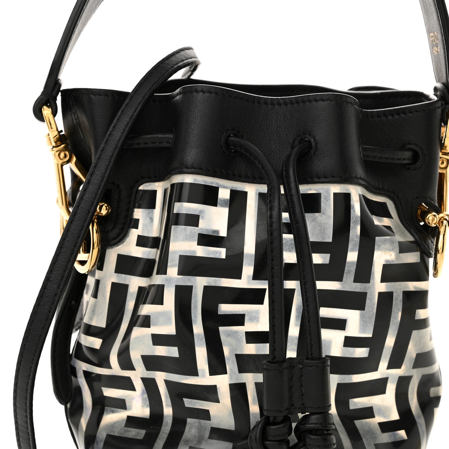 Fendi TPU FF Vitello Grace F is Fendi Mini Mon Tresor Bucket Bag Black 8 of 13