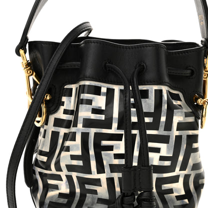 Fendi TPU FF Vitello Grace F is Fendi Mini Mon Tresor Bucket Bag Black 8 of 13