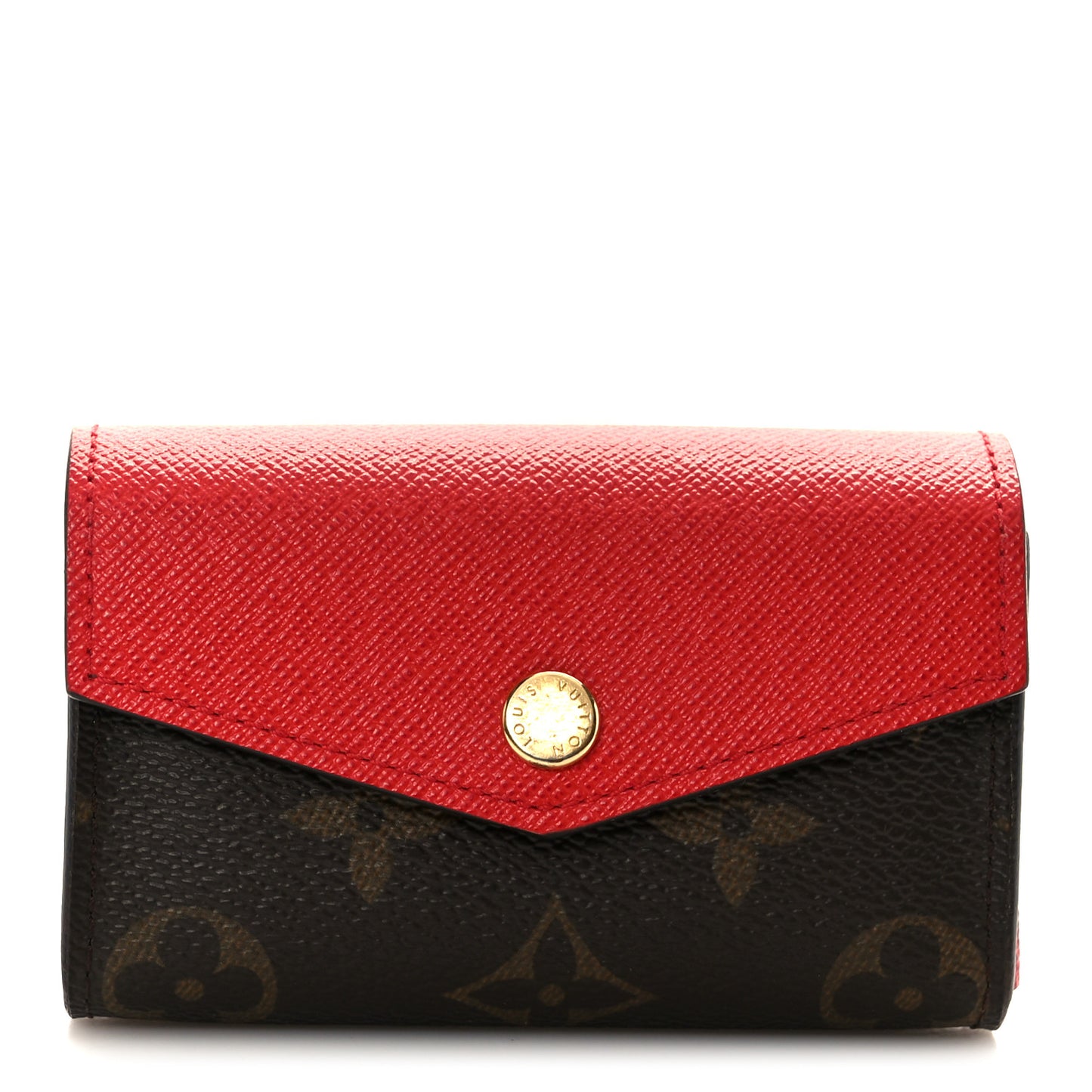 Monogram Sarah Multicartes Coquelicot