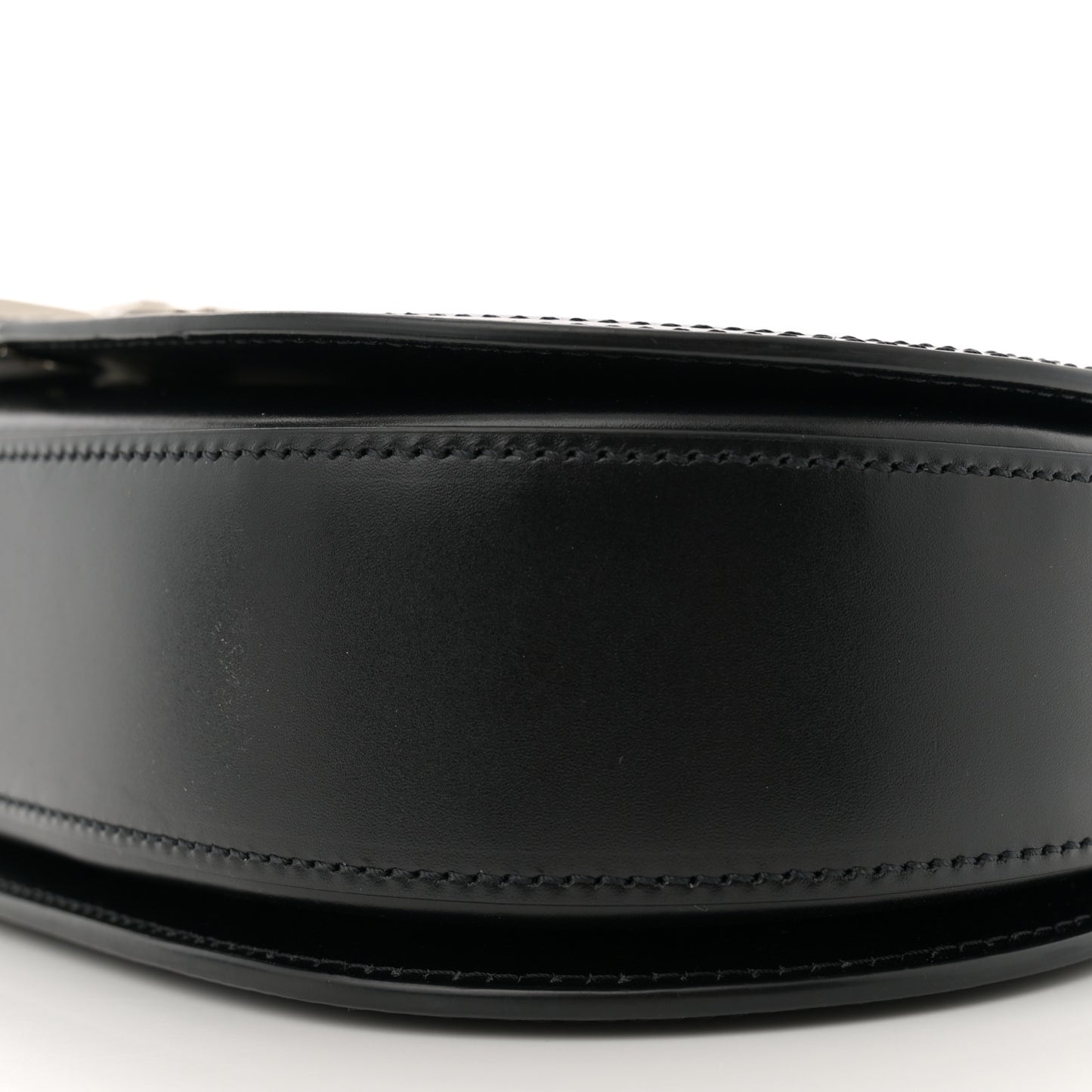 Calfskin Greca Goddess Top Handle Bag Black