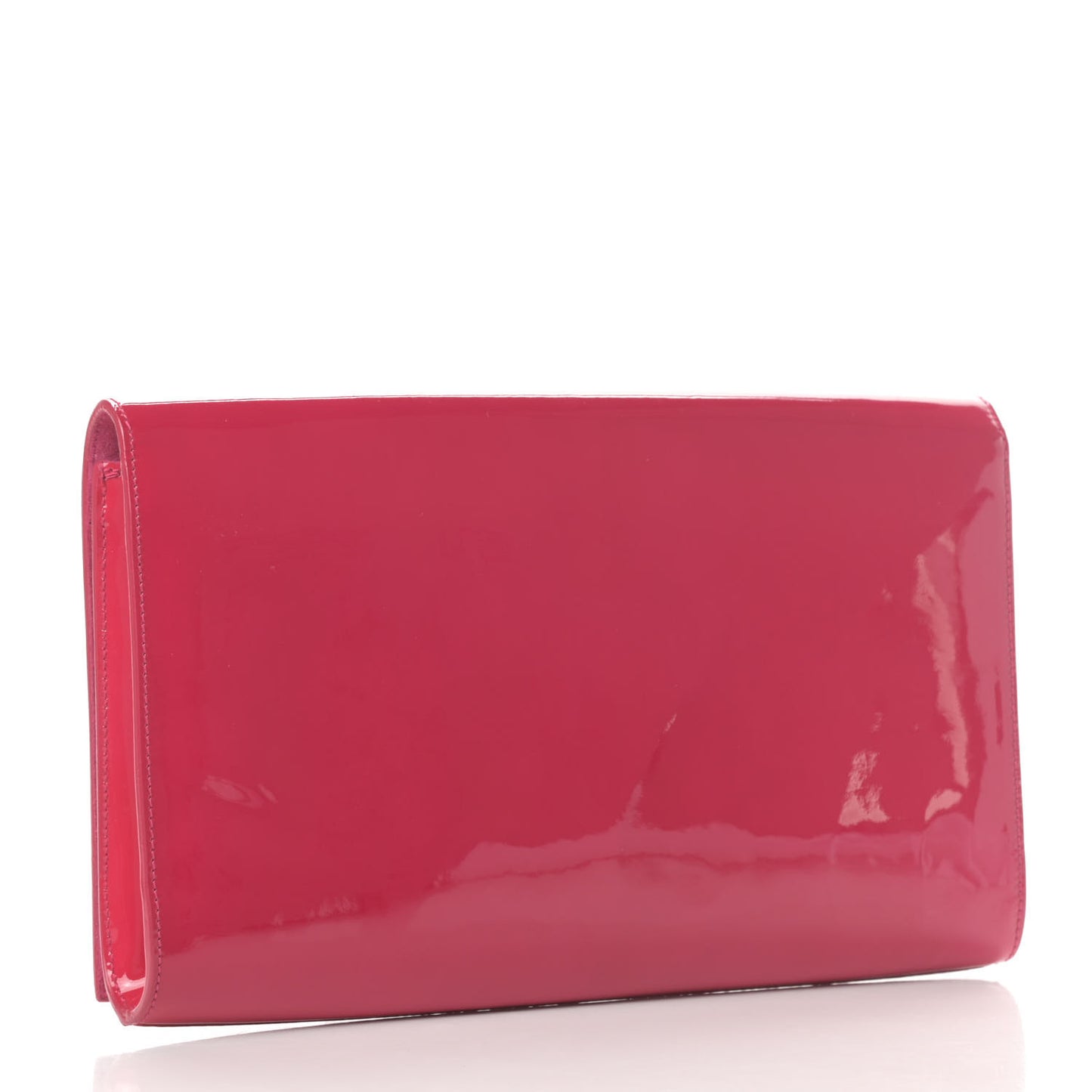 Patent Monogram Large Belle De Jour Clutch Fuchsia