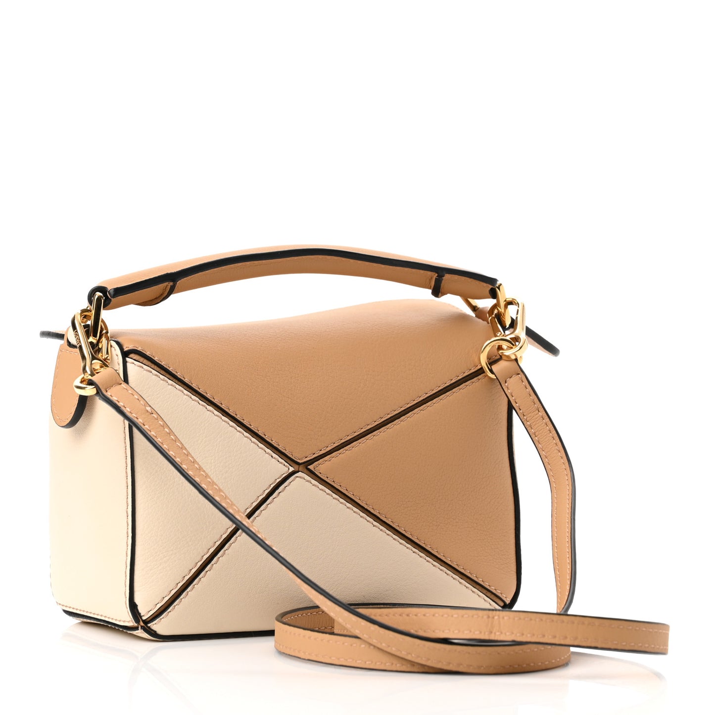 Calfskin Mini Puzzle Bag Dune Warm Desert