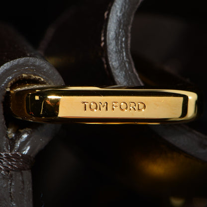Tom Ford Suede Large Jennifer Bag Dark Brown 9 of 11