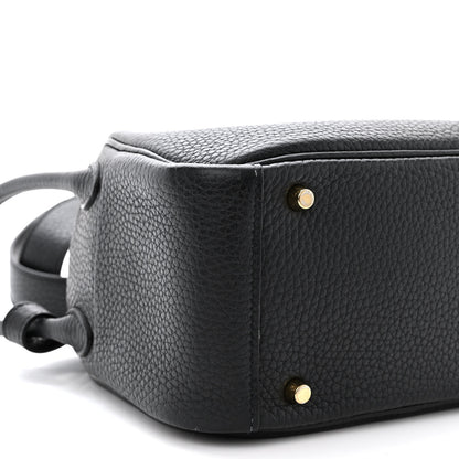 Hermes Taurillon Clemence Mini Lindy 20 Black 9 of 11
