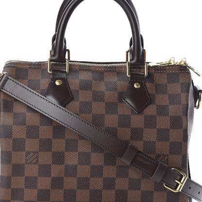 Louis Vuitton Damier Ebene Speedy Bandouliere 25 7 of 9