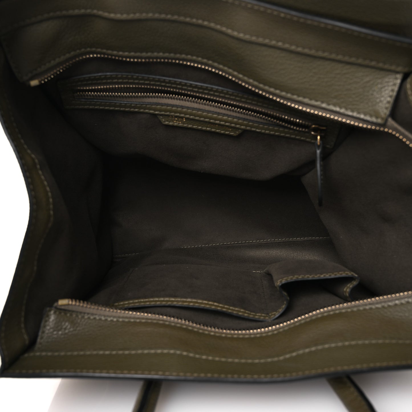 Drummed Calfskin Mini Luggage Souris