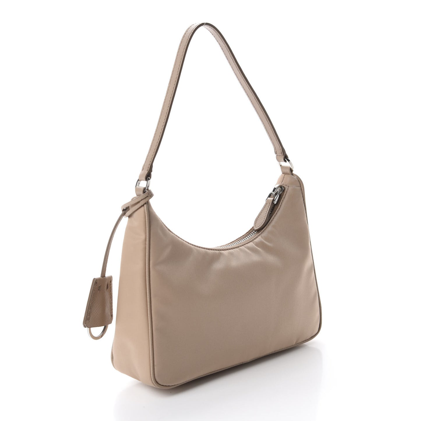 Re-Nylon Saffiano Mini Re-Edition 2005 Bag Cammeo