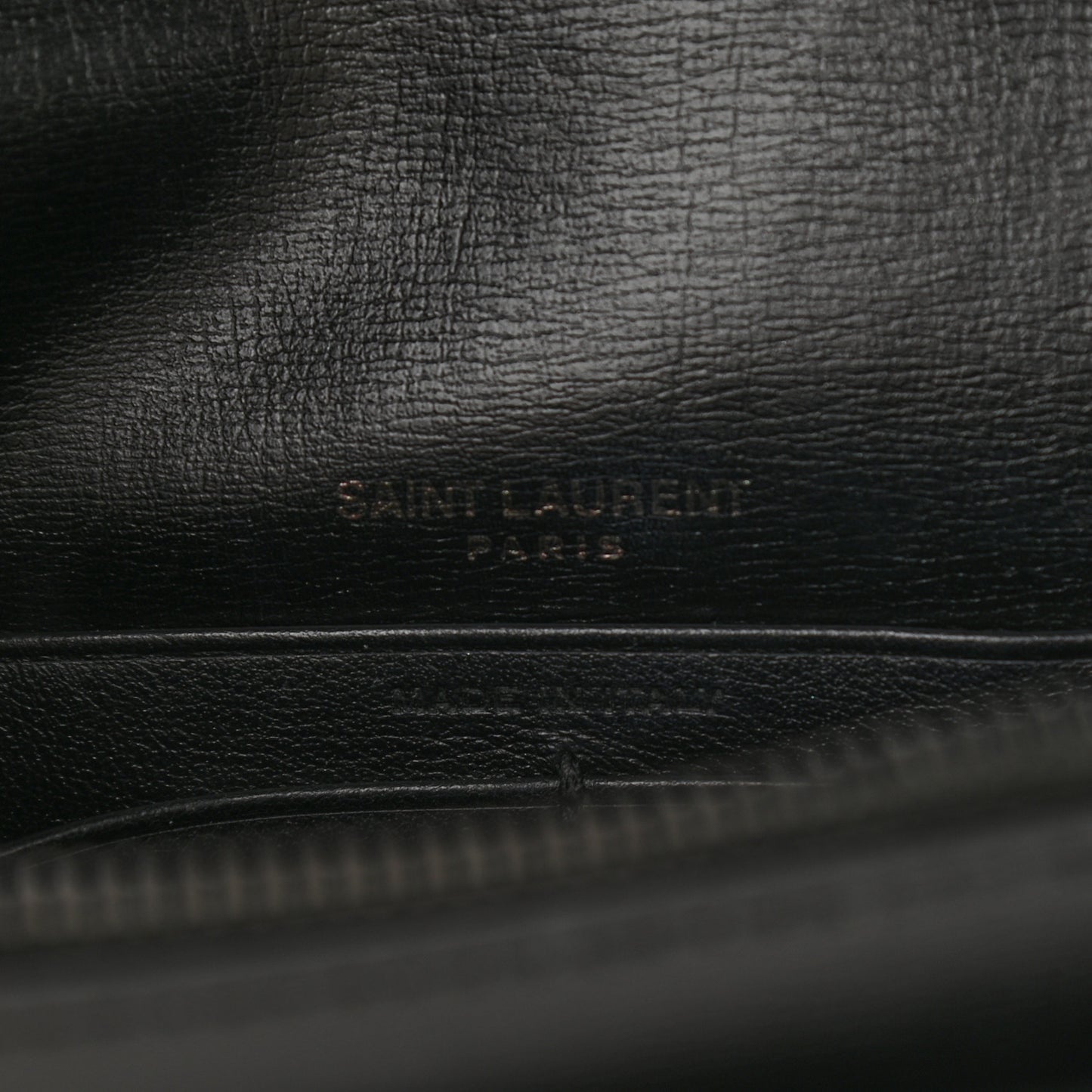 Calfskin Monogram Sunset Chain Wallet Black