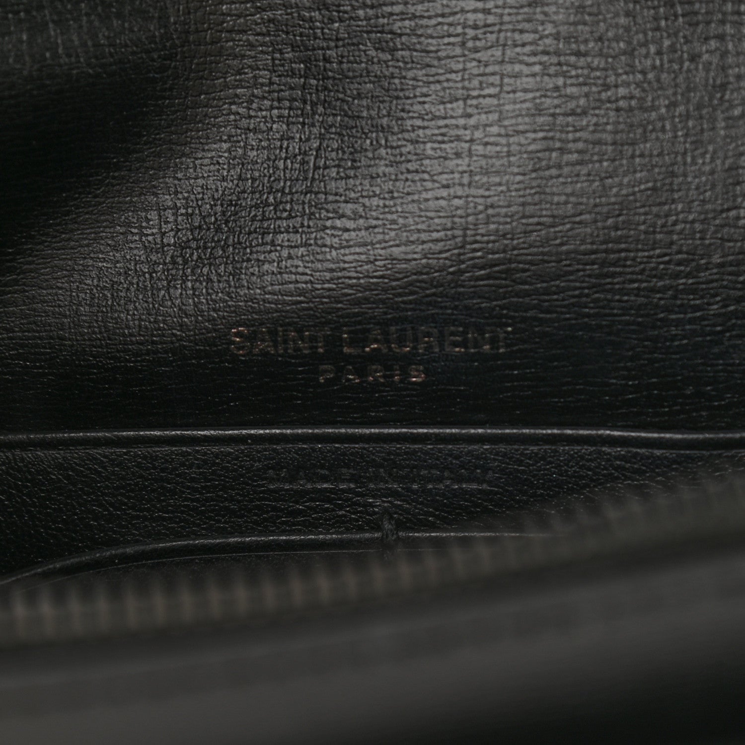 Saint Laurent Calfskin Monogram Sunset Chain Wallet Black 5 of 10