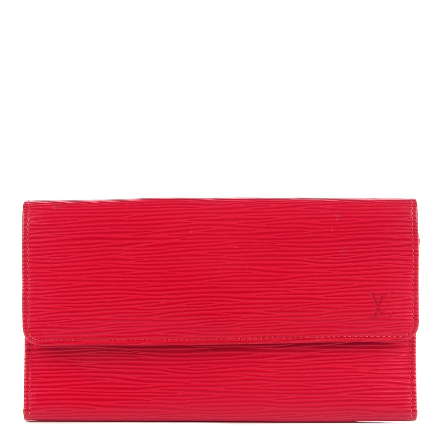 Epi Porte Tresor International Wallet Castillan Red
