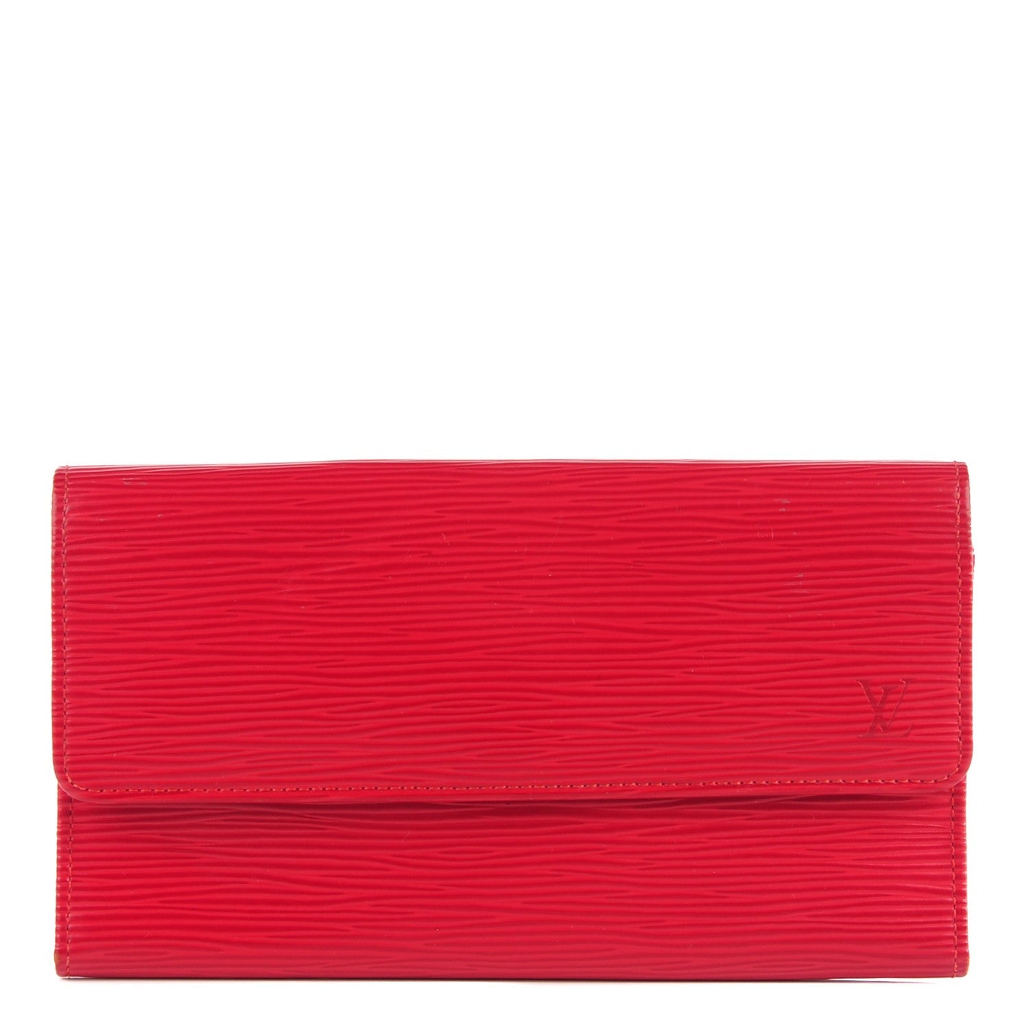 Louis Vuitton Epi Porte Tresor International Wallet Castillan Red 1 of 7