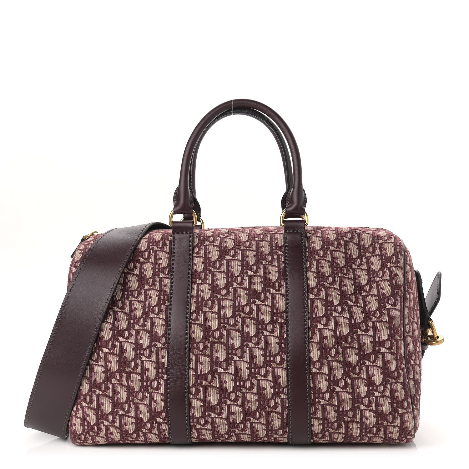 Christian Dior Oblique Boston Bag Bordeaux 1 of 11