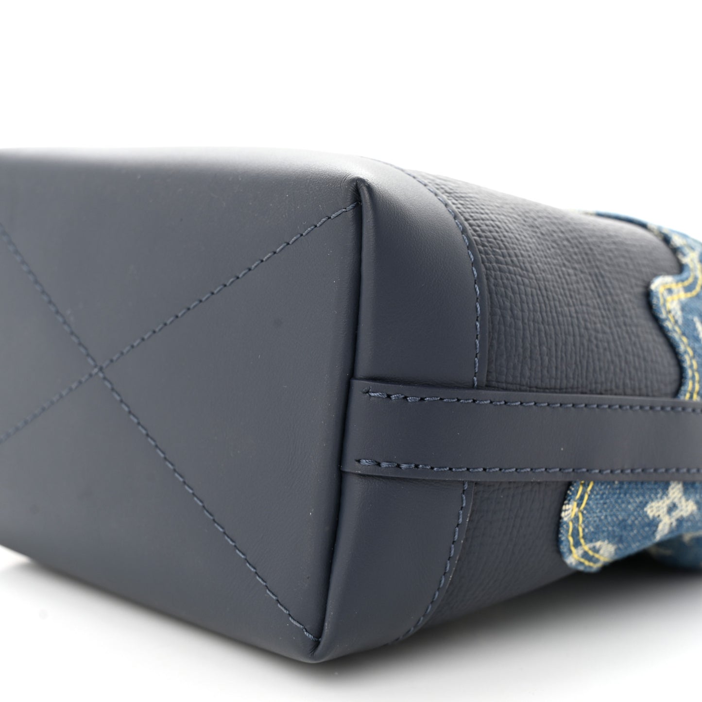 X NIGO Taurillon Monogram Denim Japanese Cruiser Blue