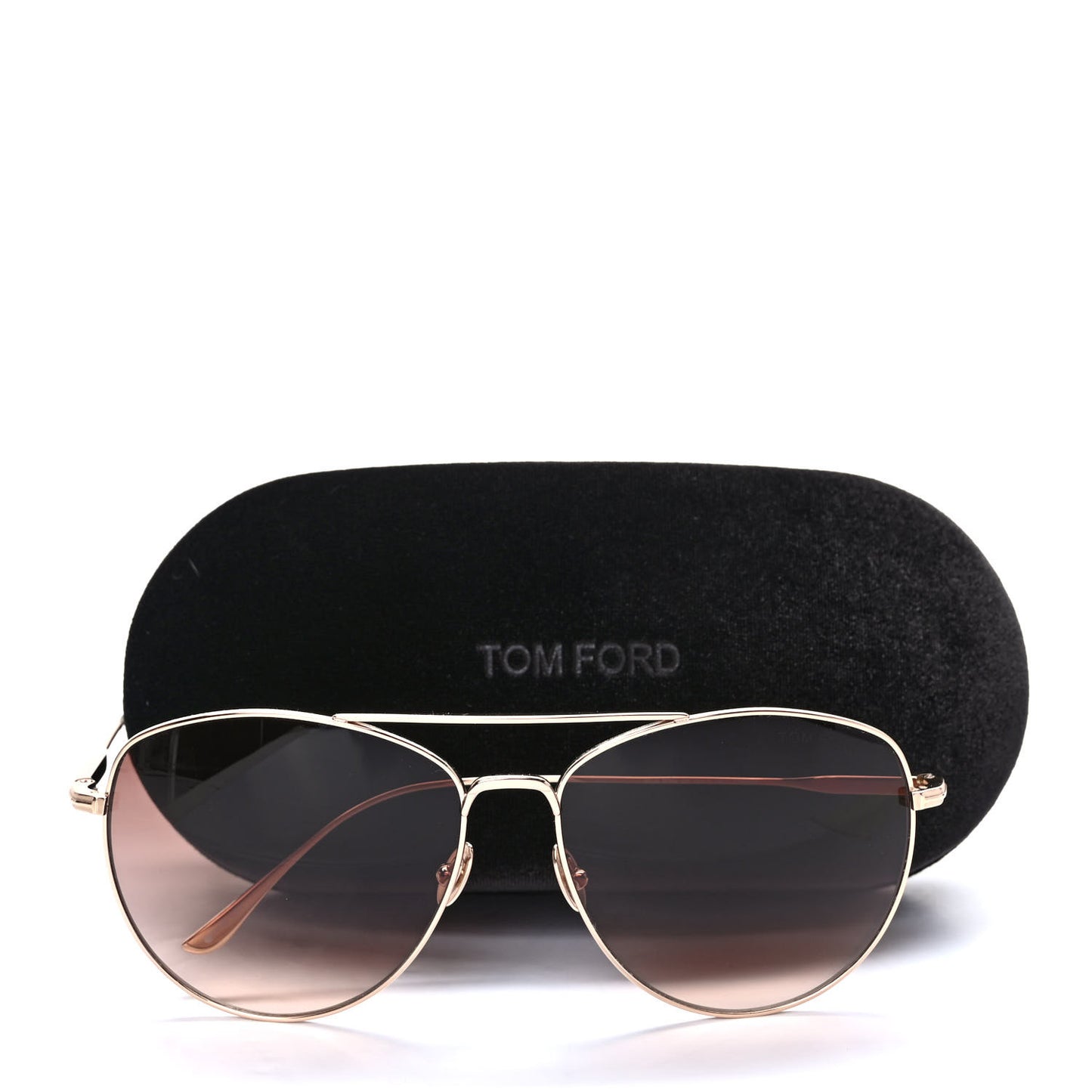 Titanium Milla Aviator Sunglasses TF784 Gold
