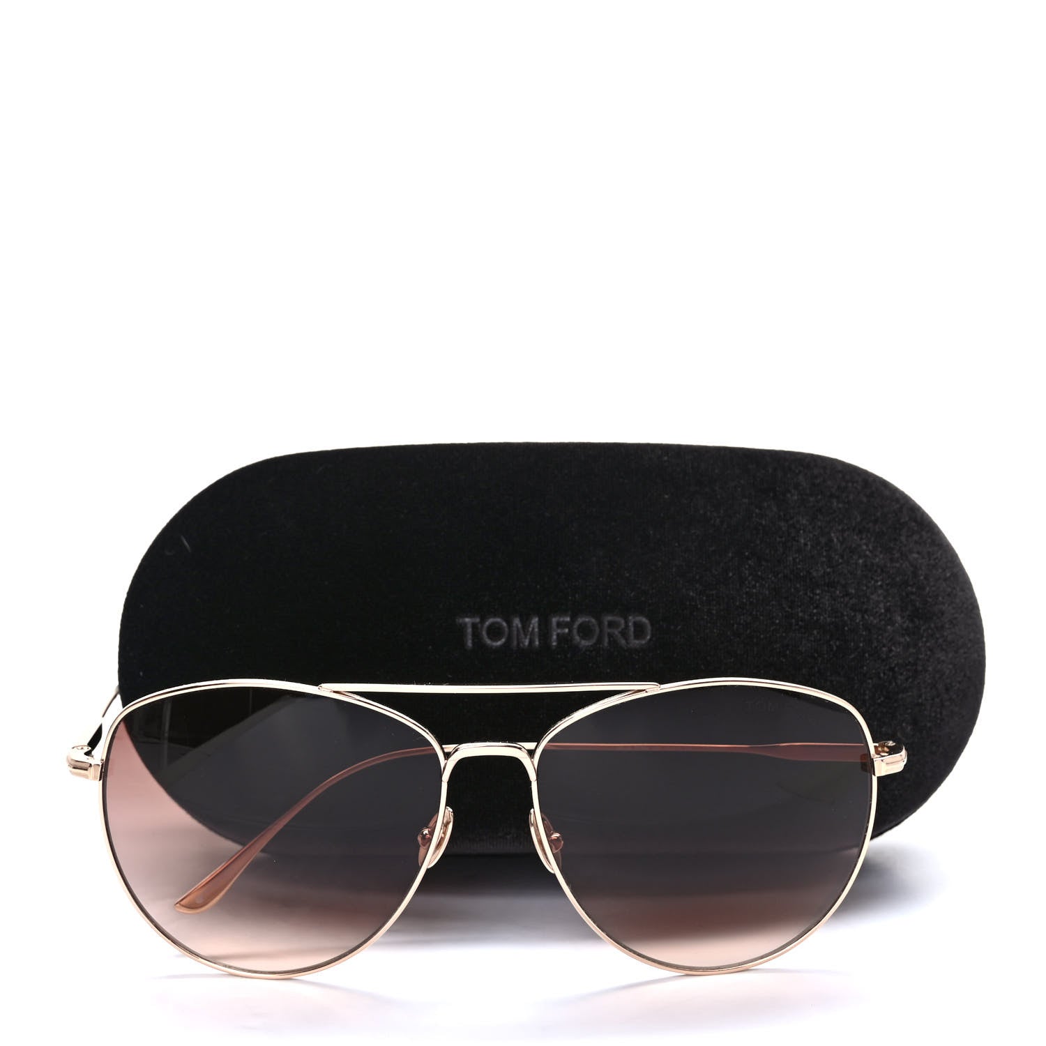 Tom Ford Titanium Milla Aviator Sunglasses TF784 Gold 8 of 8