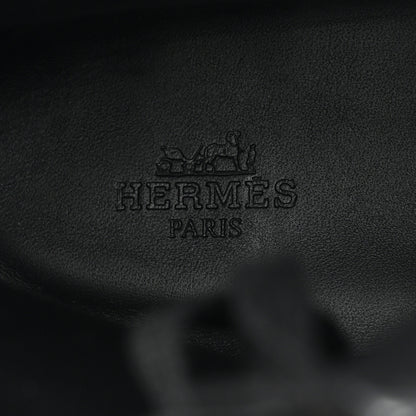 Hermes Glossed Calfskin Funk Ankle Boots 38 Black 6 of 8