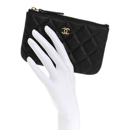 Chanel Caviar Quilted Small Cosmetic Case Black 2 of 12