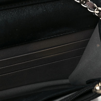 Chanel Vinyl Lipstick Wallet On Chain WOC Black 9 of 9