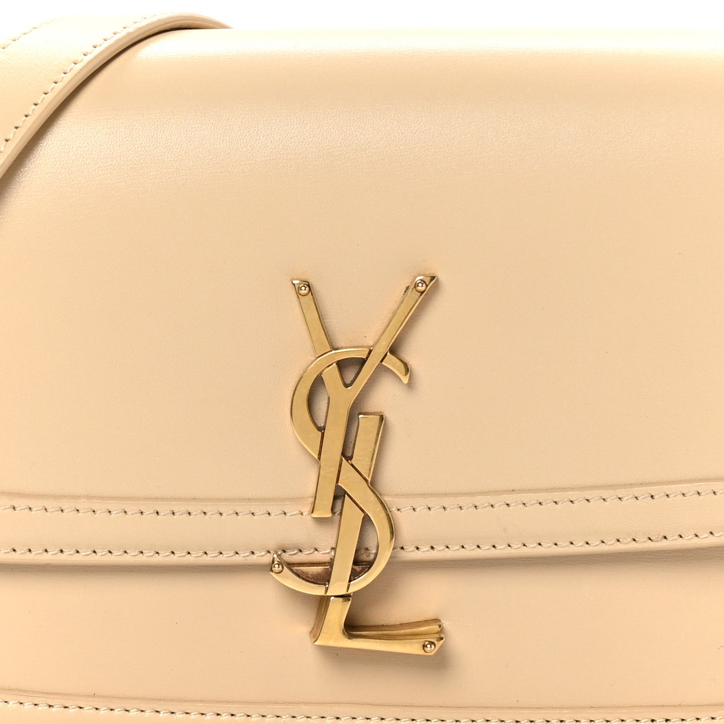 Smooth Calfskin Monogram Small Solferino Satchel Natural Ivory