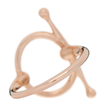 Hermes 18K Rose Gold PM Filet D'Or Ring 49 4.75 3 of 6