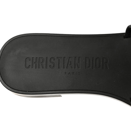 Christian Dior Technical Stretch Fabric Camouflage Dio(r)evolution Slide Sandals 38 Black Military 6 of 9
