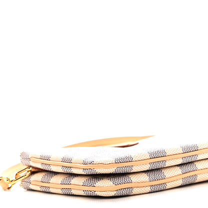Louis Vuitton Damier Azur Double Zip Pochette 8 of 9