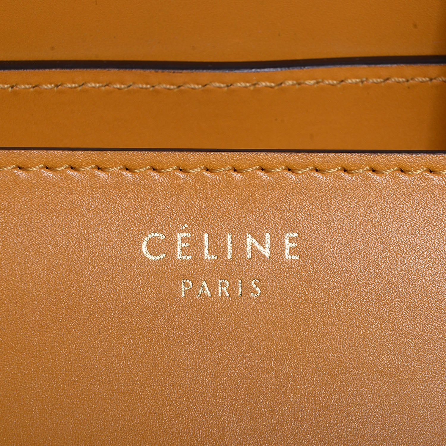 Celine Smooth Calfskin Mini Luggage Amber 9 of 9