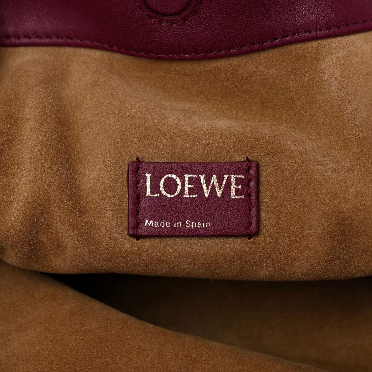 Loewe Mellow Nappa Medium Donut Chain Flamenco Knot Clutch Syrup 6 of 9