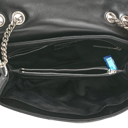 Saint Laurent Calfskin Y Quilted Monogram Medium Loulou Chain Satchel Black 5 of 11