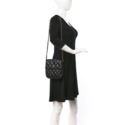 Chanel Lambskin Quilted Extra Mini Flap Black 2 of 13