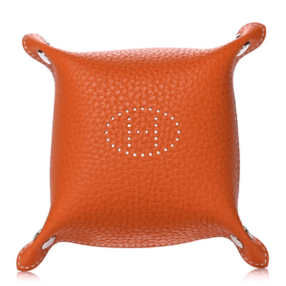 Hermes Taurillon Clemence Mises et Relances Change Tray Fauve 3 of 8