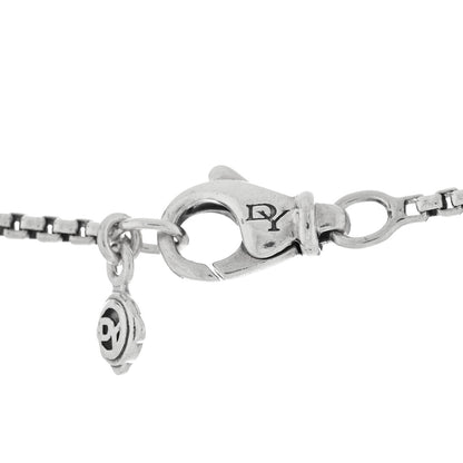 David Yurman Sterling Silver Diamond Amethyst 7mm Petite Albion Pendant Necklace 4 of 4