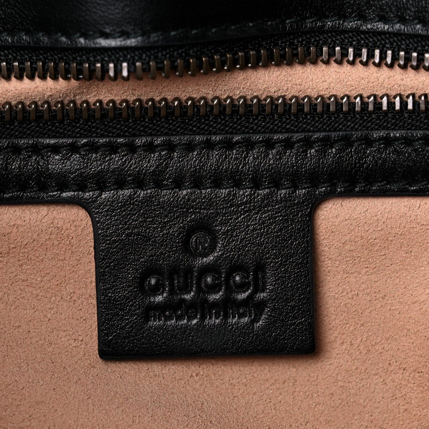Gucci Calfskin Matelasse Small GG Marmont Shoulder Bag Black 6 of 15