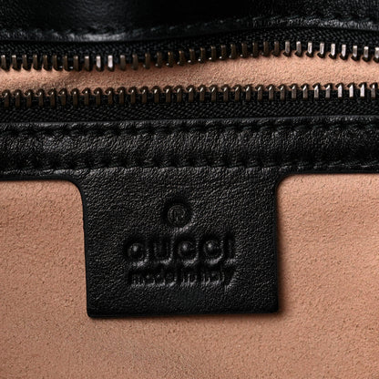Gucci Calfskin Matelasse Small GG Marmont Shoulder Bag Black 6 of 15