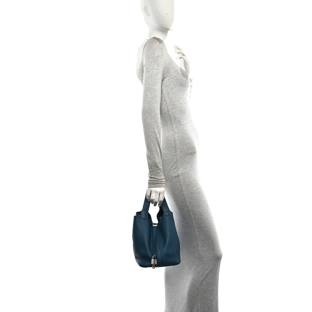 Hermes Taurillon Clemence Picotin Lock 22 MM Caban Colvert 2 of 12