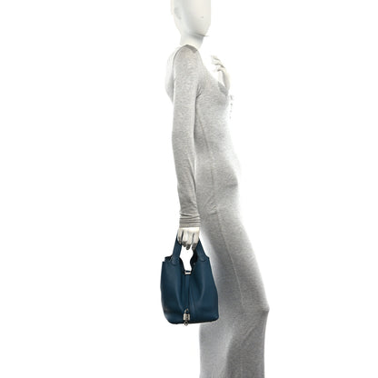 Hermes Taurillon Clemence Picotin Lock 22 MM Caban Colvert 2 of 12