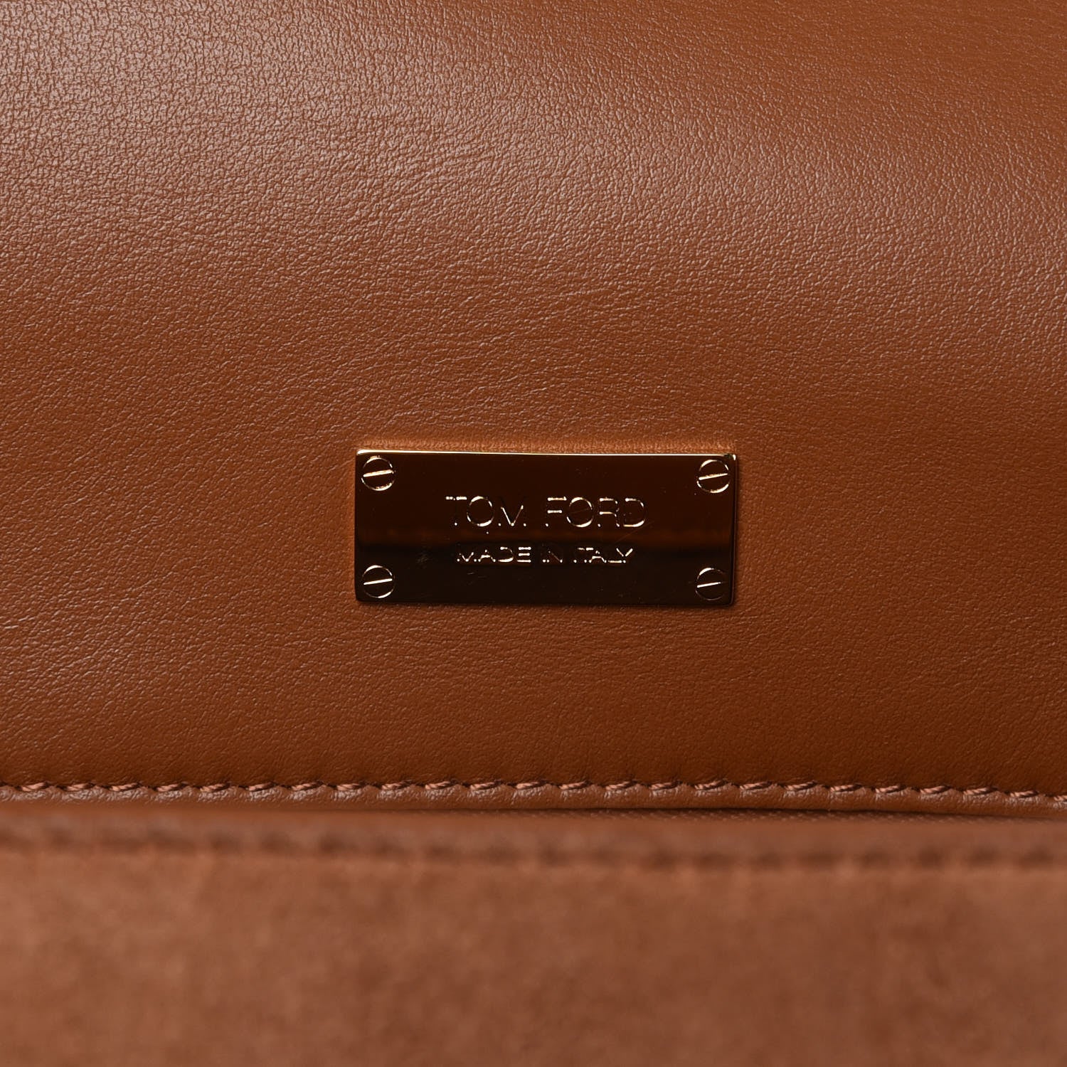 Tom Ford Suede Jennifer Saddle Bag Tobacco 6 of 12