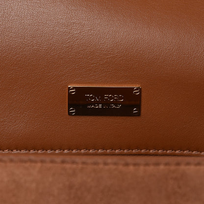 Tom Ford Suede Jennifer Saddle Bag Tobacco 6 of 12
