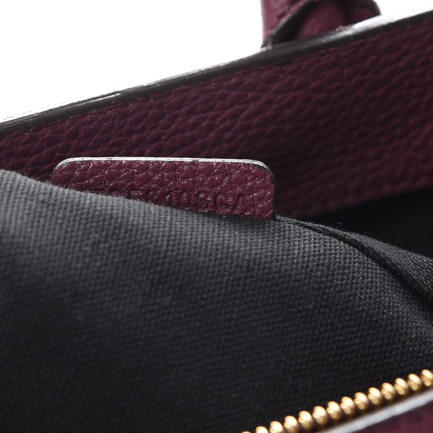 Grainy Calfskin House Check Medium Banner Tote Mahogany Red