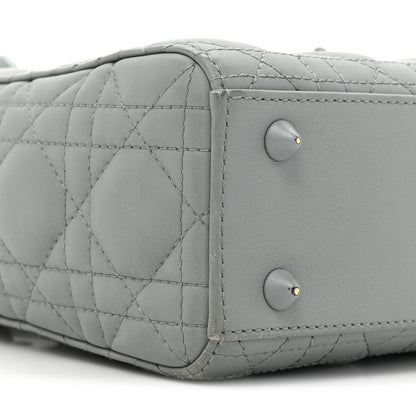 Christian Dior Ultra Matte Calfskin Cannage Small My ABCDior Lady Dior Gray 9 of 17